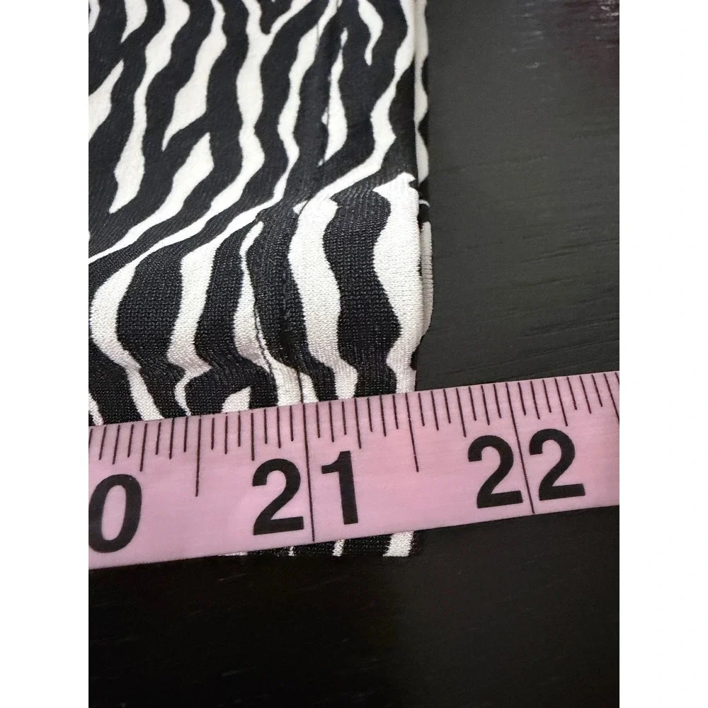 Coolibar Swim Capris Women 3X Black Zebra Deep Water Swim Capris UPF 50+ 03313